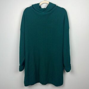 Vintage plus size whitefish bay hooded knit tunic sweater